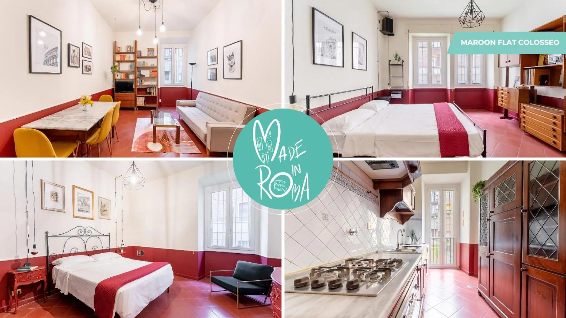 Apartment Maroon Flat Colosseo, 800 Mt From Amphitheater Italy